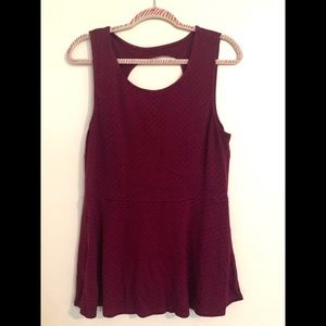 Torrid polka dot peplum blouse 2x